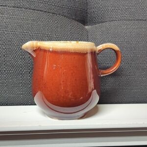 Vintage Brown Ceramic Pitcher